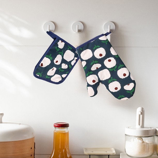 Fiudx Ofertas de la semana Guantes aislantes gruesos Guantes para horno Almohadillas aislantes Guantes para microondas Alfombrillas de cocina Aptas para cocinas Restaurantes Panaderías Barbacoas al a