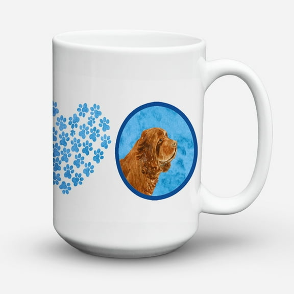 Blue Sussex Spaniel Coffee Mug 15 oz