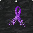 thumbnail image 4 of Inktastic Alzheimer's Awareness Purple Ribbon Made of Heart Boys or Girls Toddler T-Shirt, 4 of 5
