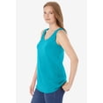thumbnail image 2 of Woman Within Plus Size Scoopneck Tank, 2 of 6