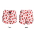 thumbnail image 5 of Picia Strawberry Pattern Women's 2 in 1 Athletic Running Shorts High Waisted Workout Casual Gym Sweat Shorts with Comfy Liner Zipper Pockets-XX-Large, 5 of 9