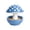 Blue, variant on Outdoor Hanging Bird Feeder, Mushroom Shaped Decorative Garden Ornament for Yard and Patio, Whimsical Feeder for Wild Birds and Nature Lovers Red