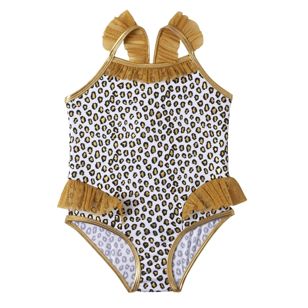 WIPPETTE KIDS - Baby Toddler Girl Animal Print One Piece Swimsuit ...