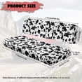 thumbnail image 7 of FKELYI Black Cow Print UTV Seat Cover Waterproof Powersports Seats Covers Anti-Dust Mule Bench Seat Cover Compatible with Mule SX 2017-2023 Interior Decor, 7 of 7