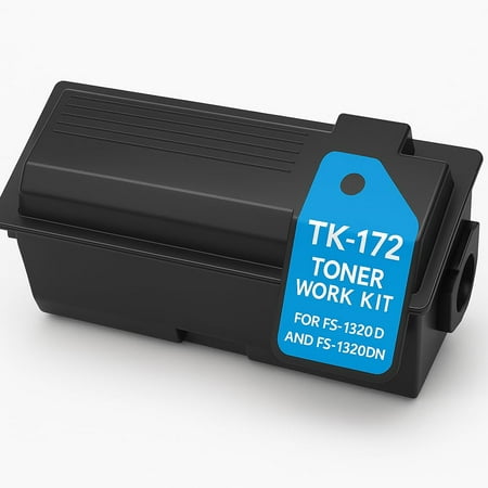 Triplenet Pricing TK-172 Toner Cartridge Work Kit Compatible with FS-1320D and FS-1320DN Printers, High-Yield Replacement TK172 Black Toner for Reliable and Heavy-Duty Printing (Over 1 LB)