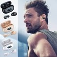 thumbnail image 4 of Open Ear Headphones Wireless Bluetooth 5.3 Earbuds, 40H Playtime with Digital Display, HiFi Stereo, ENC Clear Calls, Lightweight & IPX5 Waterproof Sports Earphones for Running & Workouts(Khaki), 4 of 7