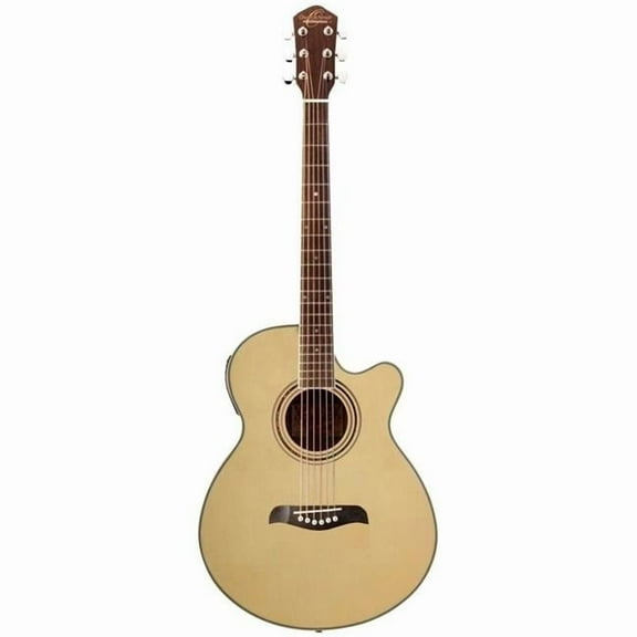 Oscar Schmidt Concert Acoustic Electric Guitar - Natural - OG10CEN