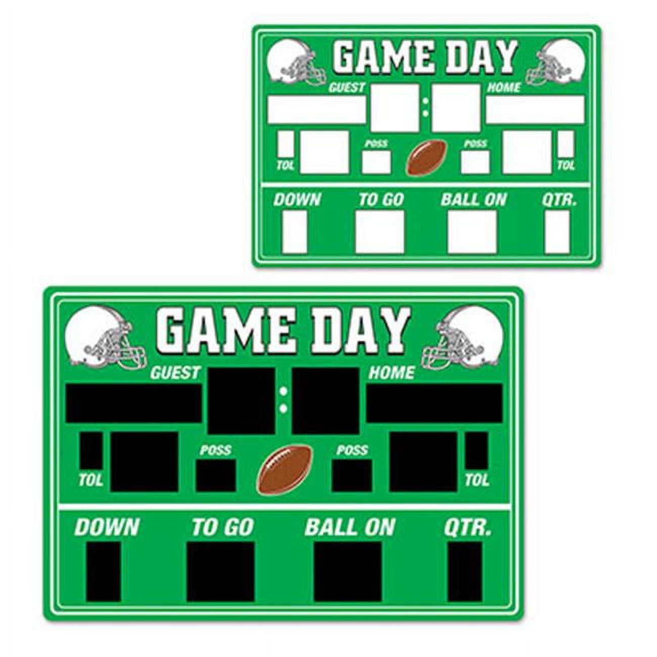 Beistle 54694 Chalkboard Game Day Scoreboard Cutout, Pack Of 24