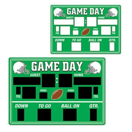 Beistle 54694 Chalkboard Game Day Scoreboard Cutout, Pack Of 24