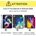 thumbnail image 2 of Funda para iPad Air 4 de 10,9 pulgadas, funda para iPad Pro de 11 pulgadas 2020/2018, funda resistente a prueba de golpes de 3 capas para iPad para niños con portalápices/soporte giratorio/correa de, 2 of 5