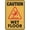 Warning Sign 1, variant on Caution Wear Goggles Or Face Shield While Operating This Machine Sign 8"x12" Tin Sign Great For Garden And Yard Wall Decor