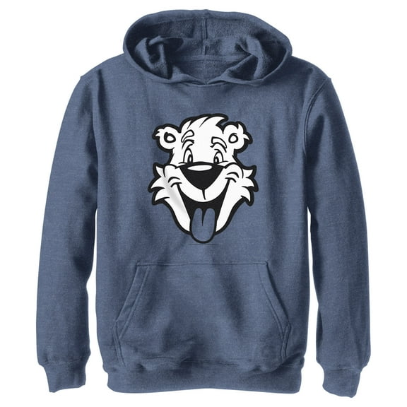 Boy's ICEE Bear Big Smile  Pull Over Hoodie Navy Blue Heather Small