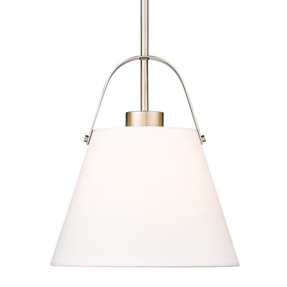 743P12-BN-Z-Lite-Z-Studio - 1 Light Pendant In Farmhouse Style-14 Inches Tall and 12.5 Inches Wide-Brushed Nickel Finish