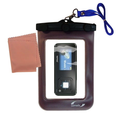 Gomadic Clean and Dry Waterproof Protective Case Suitablefor the Coby MP550 to use Underwater