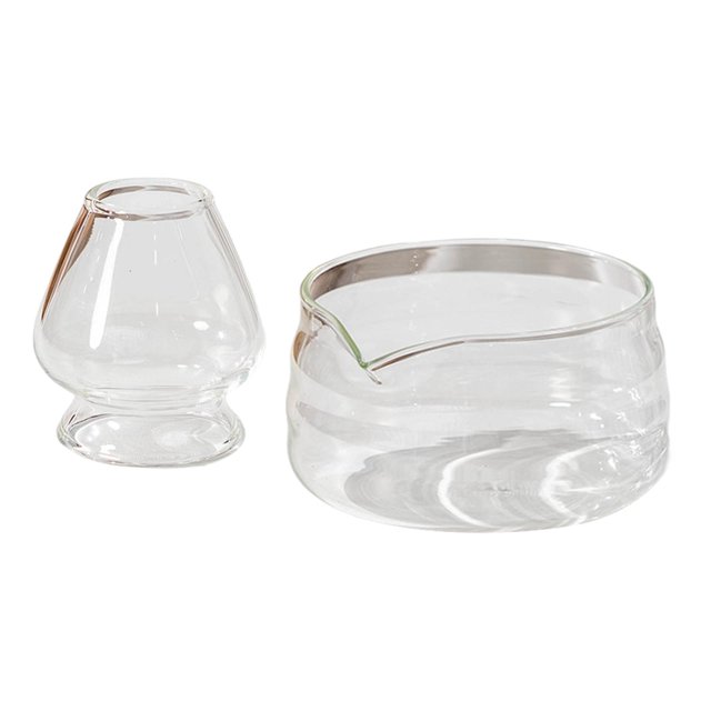 Juego de cuencos de matcha con , soporte para batidor de té, vajilla para té, cuenco de matcha hecho a mano con , cuencos de vidrio, juego de