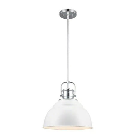 Home Decorators Shelston 13  Hanging Kitchen Pendant Light with Metal Shade