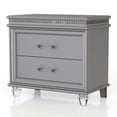 thumbnail image 5 of FOA Plumley 5pc Silver Wood Bedroom Set - King+2 Nightstands+Dresser+Mirror, 5 of 19
