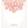 thumbnail image 3 of Floral Duvet Cover Set, Simple Lotus Flower and Dots with Typography, Decorative 3 Piece Bedding Set with 2 Pillow Shams, King Size, Blush and Off White, by Ambesonne, 3 of 3