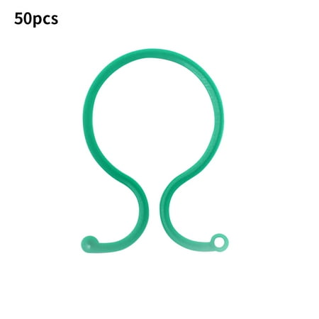

TureClos Vine Growing Clips Adjustable Garden Plant Fix Rings Reusable Plastic Vegetable Upright Clamps 50pcs