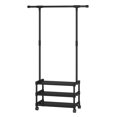 thumbnail image 1 of Yeacher Garment Rack Clothes Rack Rolling for Hanging Clothes Industrial Metal Stand Coat Racks Shoes, 1 of 7