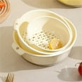 thumbnail image 4 of Double Layer Vegetable Washing Basin Household Kitchen Drain Vegetable Washing Transparent Fruit Washing Artifact Water Filter Fruit Plate Drip, 4 of 6