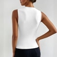 thumbnail image 6 of Landzoo Shirt For Women Solid Color Sleeveless Crew Neck Tees Summer Breathable Women T-Shirt Size M White, 6 of 6