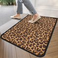thumbnail image 4 of Brown and Black Leopard Print Door Rugs,Washable Non Slip Door Mats Indoor,Decorative Door Mats,Entry Mat Indoor for Entrance,Bedroom,Kitchen,Bathroom,30"x17", 4 of 6