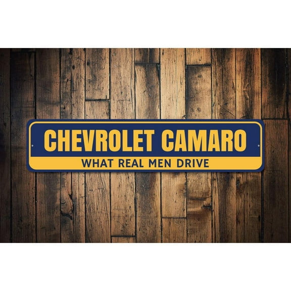 Chevrolet Camaro Novelty Decor, Metal Wall Sign - 4x18 Inches