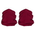 thumbnail image 1 of Unique Bargains Winter Neck Warmer, 2 Pack Drawstring Warm Face Scarf Windproof Neck Gaiter, Wine Red, 1 of 7