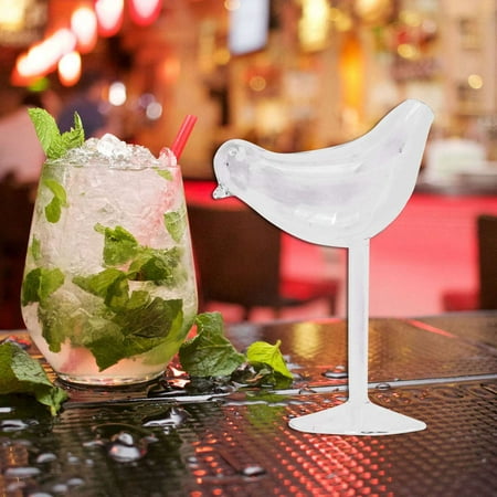 

4X 150Ml Creative Bird Shape Cocktail Goblet Glass Personality Molecular Smoked Modelling Glass Fantasy Wine Goblet