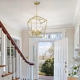 thumbnail image 4 of 16 in. 6-Light Wide Vintage Gold Lantern Chandelier, 4 of 10