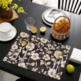 thumbnail image 4 of Pioneer Flower Floral Print Pattern Summer Placemats Table Placemats Set Of 4-Linen Kitchen Washable Placemats Table Mats 12x18 Inch Non-Slip Heat Resistant, 4 of 6