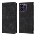 thumbnail image 2 of Compatible with iPhone 14 Pro Classic Embossed PU Leather Case with Card Holder Shockproof Cover, 2 of 5