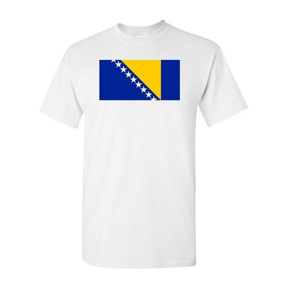 Bosnia Herzegovina Country Flag Adult DT T-Shirt Tee