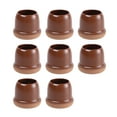 thumbnail image 1 of Graflsoa QuietMove Chair Leg Protectors - Durable Brown Round Furniture Pads for Noise Reduction & Floor Protection (8PCS, Medium Size), 1 of 6