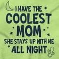 thumbnail image 2 of Funny Cool Moms Stay Up All Night Romper Boys or Girls Infant Baby Brisco Brands 24M, 2 of 7
