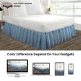 thumbnail image 4 of SGI Bedding 9 Inch Ruffled Bed Skirt | Microfiber Bed Skirt | Fade Resistant, Wrinkle Free, Anti-static, Decorative, Extra Storage Space, Clutter-Free |King, Mediterranean Blue, 4 of 8