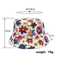 thumbnail image 3 of Clearance! Fdelink Bucket Hat Sun UV Protection Hat Women Summer Fashion Beach Print Adjustable Washable Cotton Bucket Hat Sun Hat Outdoors Fish Hat Pink, 3 of 3