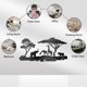 thumbnail image 2 of Decoración de pared de metal con elefantes negros, silueta de animal de metal, escultura decorativa, decoración de pared de metal con vida silvestre natural., 2 of 8
