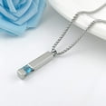 thumbnail image 5 of Urn Necklaces for Ashes Birthstone Cube Urns for Human Ashes Memorial Cremation Urn Locket Keepsake Ashes Jewelry, 5 of 7