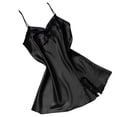 thumbnail image 4 of Camisón de encaje con cuello en V y espalda descubierta, camisón sedoso, ropa de dormir para mujer, negro, XL Advancent AP001175-16B, 4 of 7