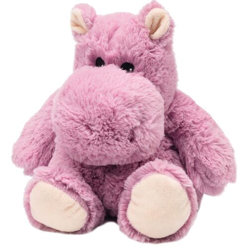 stuffed pink hippo