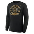 thumbnail image 2 of Men's Fanatics Black Los Angeles Dodgers 2025 World Series Champions Locker Room Parade Long Sleeve T-Shirt, 2 of 3