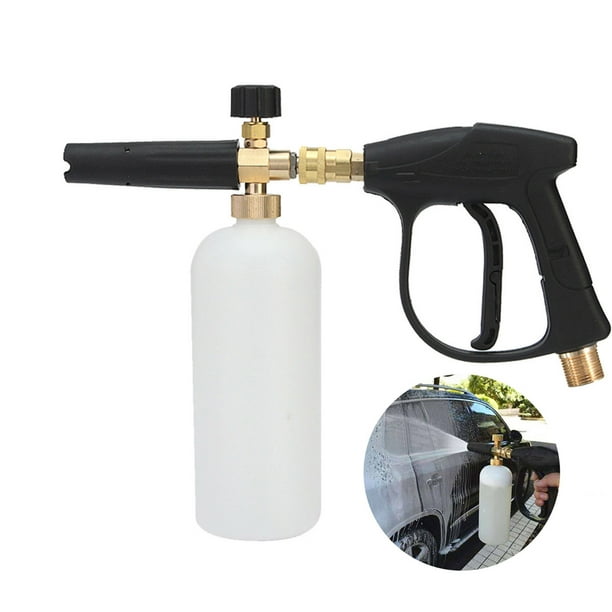 Pressure Washer Gun Snow Foam Cannon Lance with Nozzle Tip, Jet Wash Gun 1/4 Male Foam Dispenser -