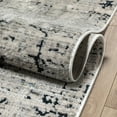 thumbnail image 6 of Well Woven Abstract Grey Navy Distressed Modern 5'2" x 7' Area Rug, 6 of 7