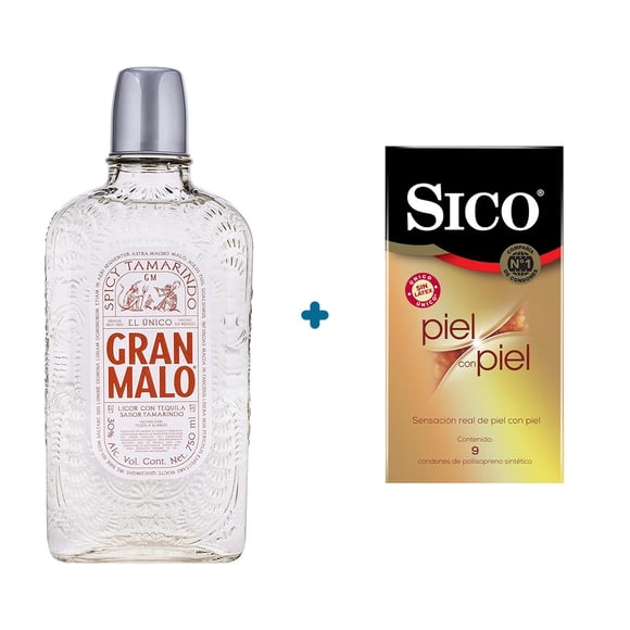 Gran Malo Tamarindo 750 ml + 9 Sico Piel con Piel Dprisa Pack