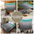 thumbnail image 6 of Turquoise Grey Ombre Tapestry for Bedroom Wall Hanging Tapestry,Teal Modern Geometric Striped Abstract Art Ceiling Backdrop Tapestries Poster Blanket Wall Decor for Teens Room Living Room 51" x 59", 6 of 8
