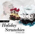 thumbnail image 2 of Kitsch Velvet Scrunchies - Large Hair Ties, Ponytail Holders & Hair Bands for Women and Girls, 5pc (Holiday), 2 of 4