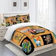 thumbnail image 3 of Dibujos animados Edredón Cubierta Hogar Essentials Conjuntos de ropa de cama Cubiertas de almohadas Multicolor Múltiples Tamaño Edredón Set Adolescente Boy Regalos L 3 Piezas Advancent HA011561-12, 3 of 7