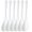 White, variant on Oraceous 6Pcs Ceramic Juice Stirrers Reusable Kitchen Stirring Spoons Long Handle Spoons Party Supplies